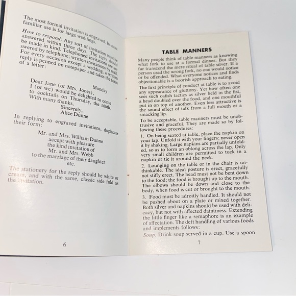 Vintage 1963 Newspaper Insert Winning Manners Booklet by Mary Sue Miller - Picture 6 of 11